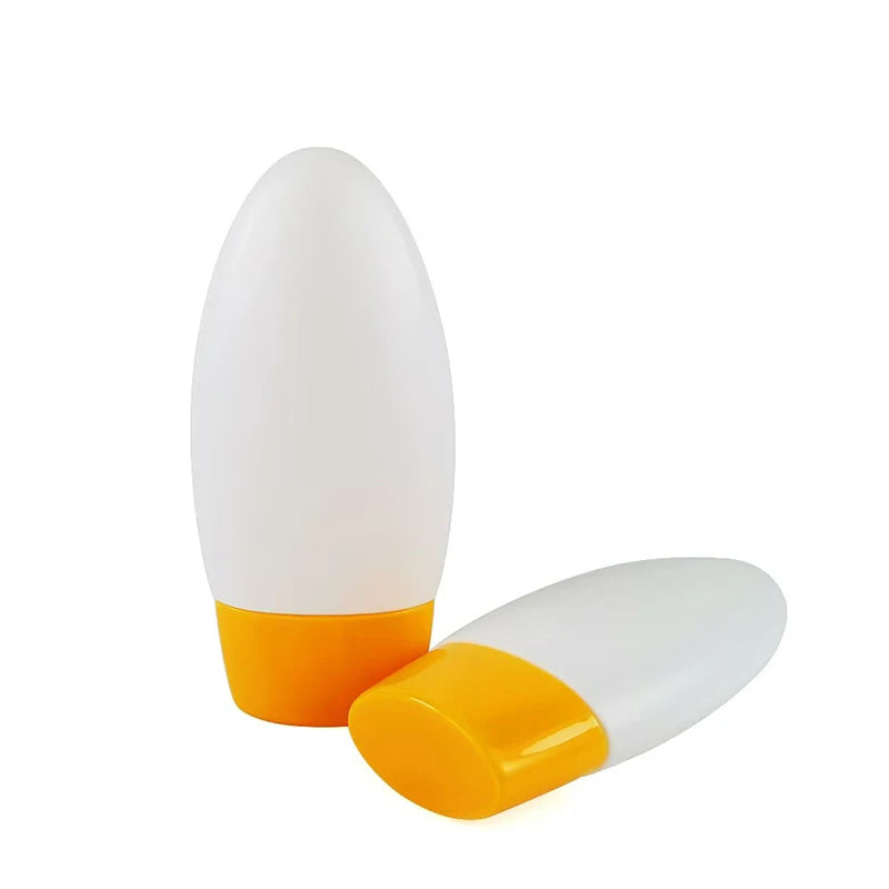 Custom 50ml Inverted PE Sunscreen Bottle Skin Cream Tube Cosmetic Foundation Liquid Bottle Plastic Hose Tube