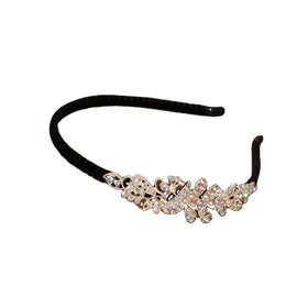 New Metal Luxury Hair Band Rhinestone Bow Headbands Women Fashion Crystal Hair Accessories