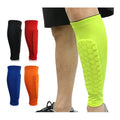 Breathable Athletics Fitness Basketball Football Soccer Safety Crashproof Calf protection Guard Sock Sleeve with Honeycomb Pad