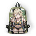 Waterproof School Bag Custom Logo Backpack Anime Genshin Impact Printed Bookbag Kawaii Backpack