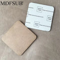 MDFSUB Diy Custom Wholesale 3mm Thick Sublimation Blank Mdf coaster 90x90mm square Sublimation Mdf coaster With Protective Films