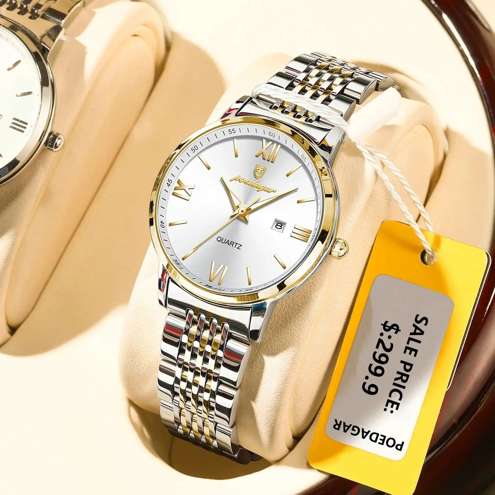POEDAGAR Luxury Woman Watch High Quality Waterproof Luminous Date Ladies Watch Stainless Steel Women's Quartz Watches Reloj