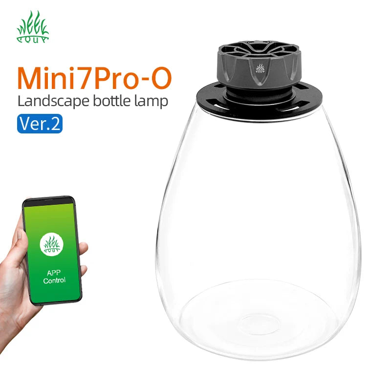 WEEK AQUA Mini7Pro-O LED Microlandscape Lighting COB 6500k 4000k 2700k Microlandscape Glass Vases of Moss Succulents Lamp