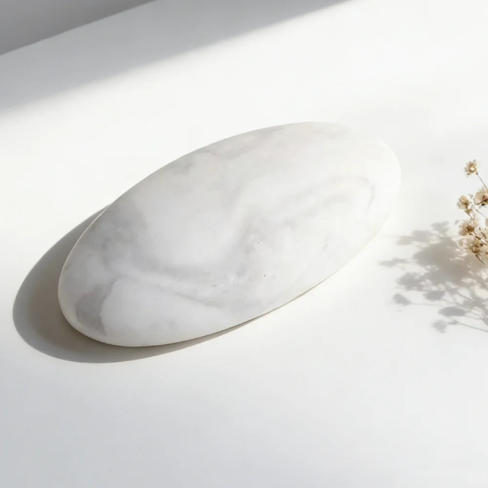 Wholesale Aroma Ceramic Plaster Stone Home Car Decoration Air Freshener Porcelain Pebble Shaped Essential Oil Diffuser