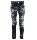 MC Build Custom Y2K Street Retro Jeans Mens Washed Thick Vintage Ripped Men's Skinny Fit Distressed Jeans Denim Pants for Men
