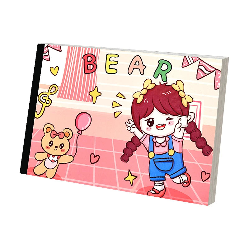 Cartoon Cute Children's Drawing Book Beginners Sketchbook Blank Drawing Exercise Book