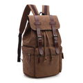 OEM ODM Vintage Canvas Rucksack Durable Travel Backpack with 15 Inch Laptop Compartment