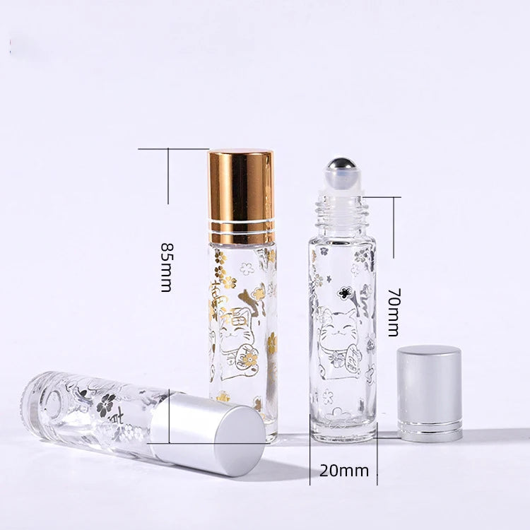 Ready to Ship 10ml Tube Packaging Boxes Essential Oil Roll on Glass Bottle Minimum Order 100pcs