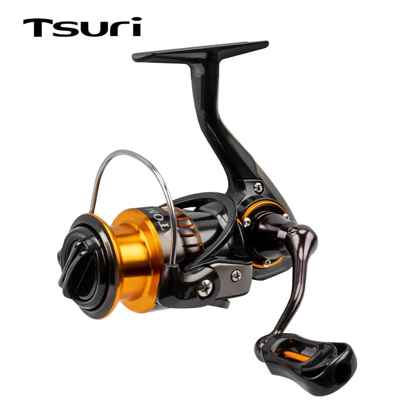 ATOM Fishing Reel Spinning Micro Small Fish Metal Ball Grip Spool 5.2:1 Saltwater Fresh Spinning Wheel Shallow Spool Factory