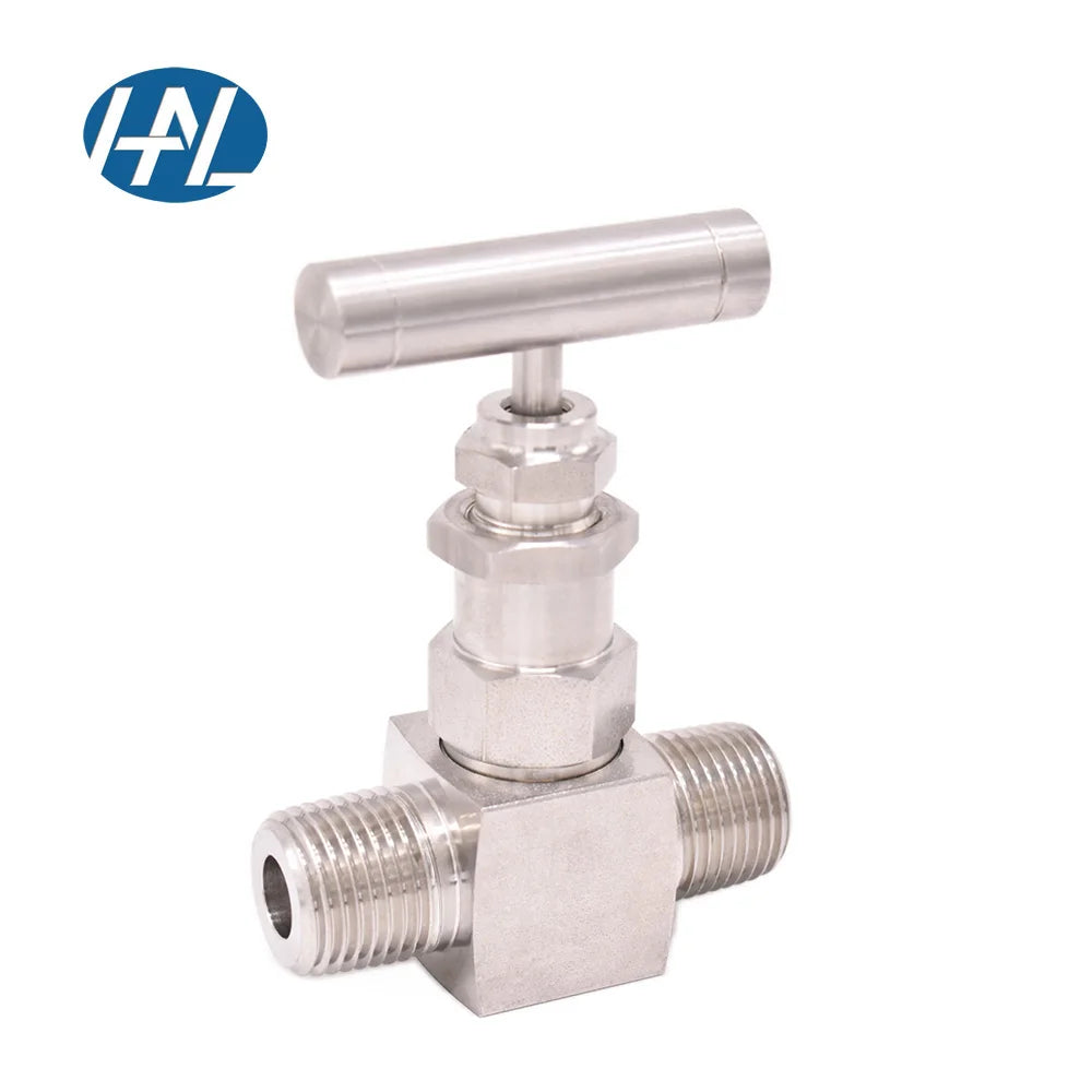 Adjustable Mini Male Straight Needle Valves 3000-6000 PSI Npt Stainless Steel Manual Power Gas Media
