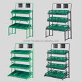 Retail Shop Customized Light Duty Steel Iron Vegetable Stands Supermarket Sale Display Fruit Vegetable Racks Optional Metallic