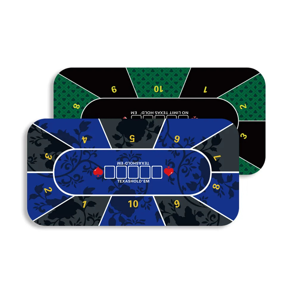 Factory Custom Playing Card Mat Texas Hold'em Poker Mat Custom Size ECO Rubber Poker Mat Custom