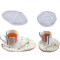 DIY Irregular Rolling Tray 3D Oval Cloud Mold Jewelry Molds Tea Cup Pad Moldes De Silicona Para Resina Epoxy
