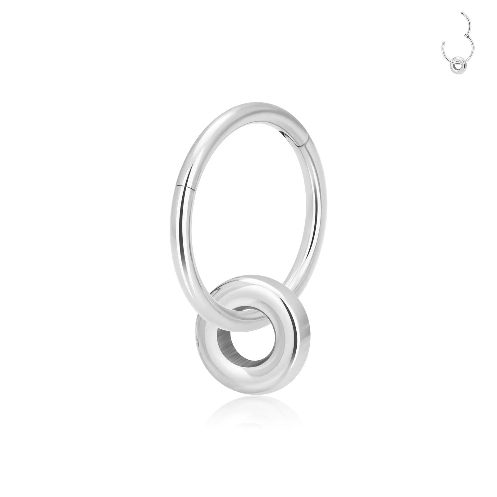 Children's DIY Jewelry Accessories ASTM F136 Titanium O Rings Clip for Pendant Necklace Bracelet Gold Plated Fashion for Wedding