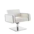Customizable High-quality Beauty Salon Workshop Furniture Adjustable Hydraulic PU Leather Sofa Styling Chair with Steel Base