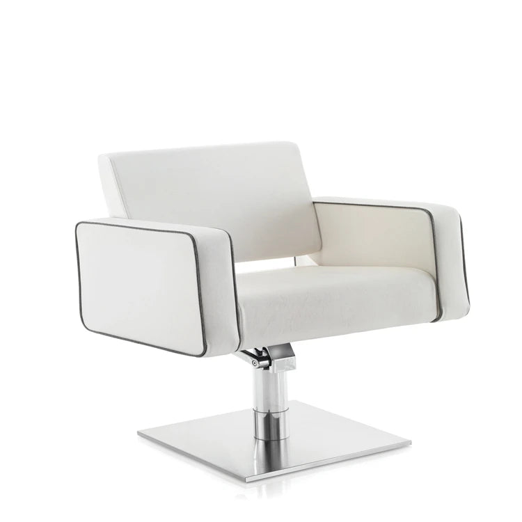 Customizable High-quality Beauty Salon Workshop Furniture Adjustable Hydraulic PU Leather Sofa Styling Chair with Steel Base