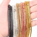 3/4/ 6mm  Natural Stone Beads Colorful Hematite Spacer Round Loose Beads for DIY Jewelry Making Necklace Bracelet Accessories