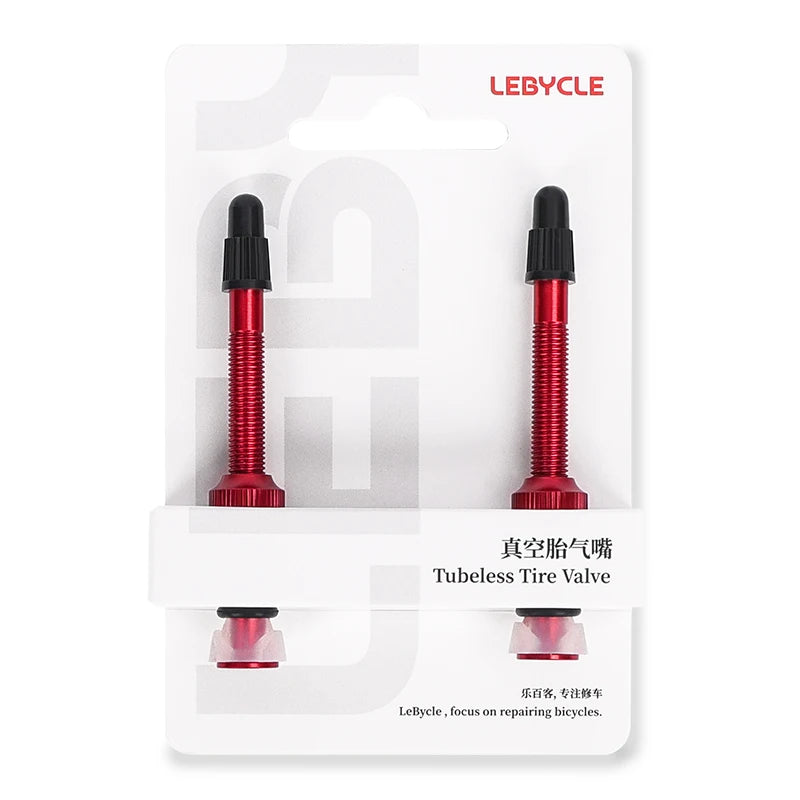 LEBYCLE MTB Road Bike Tubeless Tire Presta Valve Bicycle Aluminum Tubeless French Valve 40mm/60mm/80mm