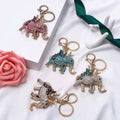 Cross-border Pendant Terracotta Warriors Car Thailand Elephant Alloy Key Chain Creative Cartoon Gift