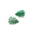 European and American Hot Selling Lucky Green Leaf Acetate Hairgrip St. Patrick's Day Monstera Hair Clip for Women Bangs Clip