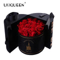 New Wholesale Luxury Gift Real Touch Dried Long Life Eternal Stabilized Flower Box Preserved Rose in Box Gift for Her