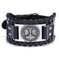 Hot Sale Viking Norse Mjolnir Nordic Leather Thor's Hammer Bracelet Amulet Celtic Pagan Jewelry of Talisman