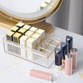 Multi-compartment Clear Lipstick Organizer Washstand Lip Gloss Display Box Recycling Makeup Organizer