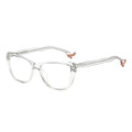 Tr90 Women's Fashionable Full Rim Oval Eyeglass Frames with UV Protection Anti Blue Light Spring Hinge China Manufacturer