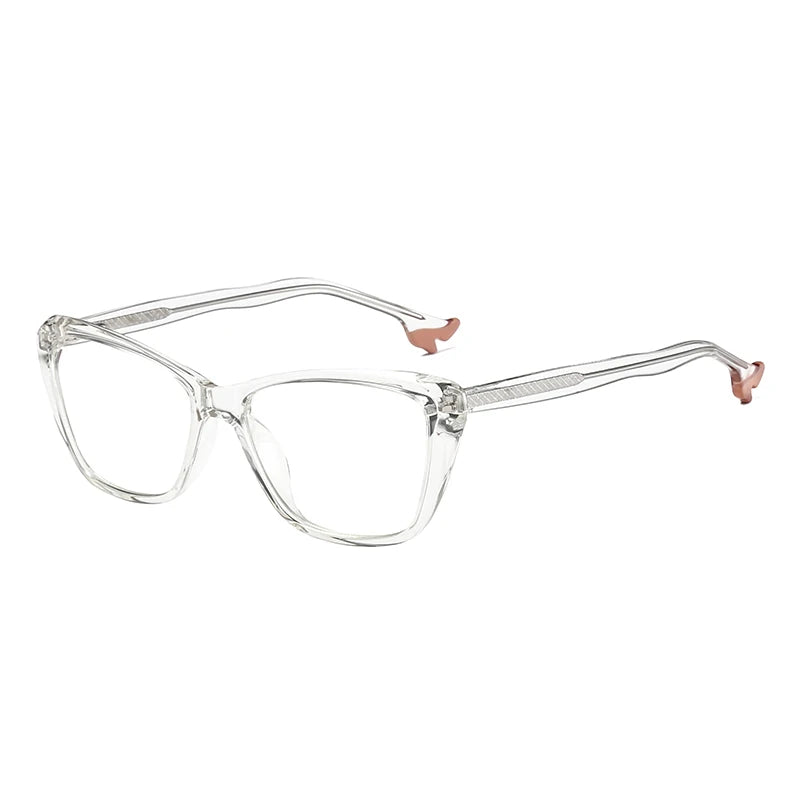 Tr90 Women's Fashionable Full Rim Oval Eyeglass Frames with UV Protection Anti Blue Light Spring Hinge China Manufacturer