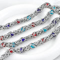 New Arrivals Braided Wheat Chains for Women Men Colorful Bohemia Style No Fade Stainless Steel Chain Link for DIY Jewelry