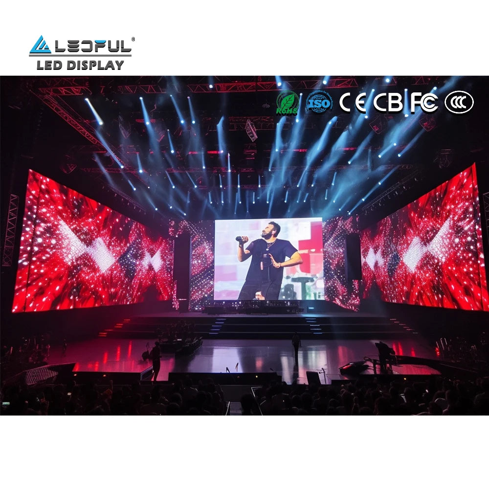 Turnkey Solution 500X500 500X1000MM Stage Background Slim LED Display Rental Panel Stage LED Concert Screen