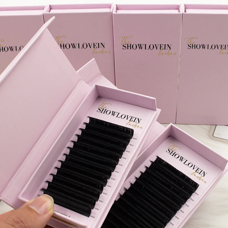 Eyelash Extension Vendor Wholesale B C CC D DD L LU LC LD Curl Soft Volume Lash Extensions