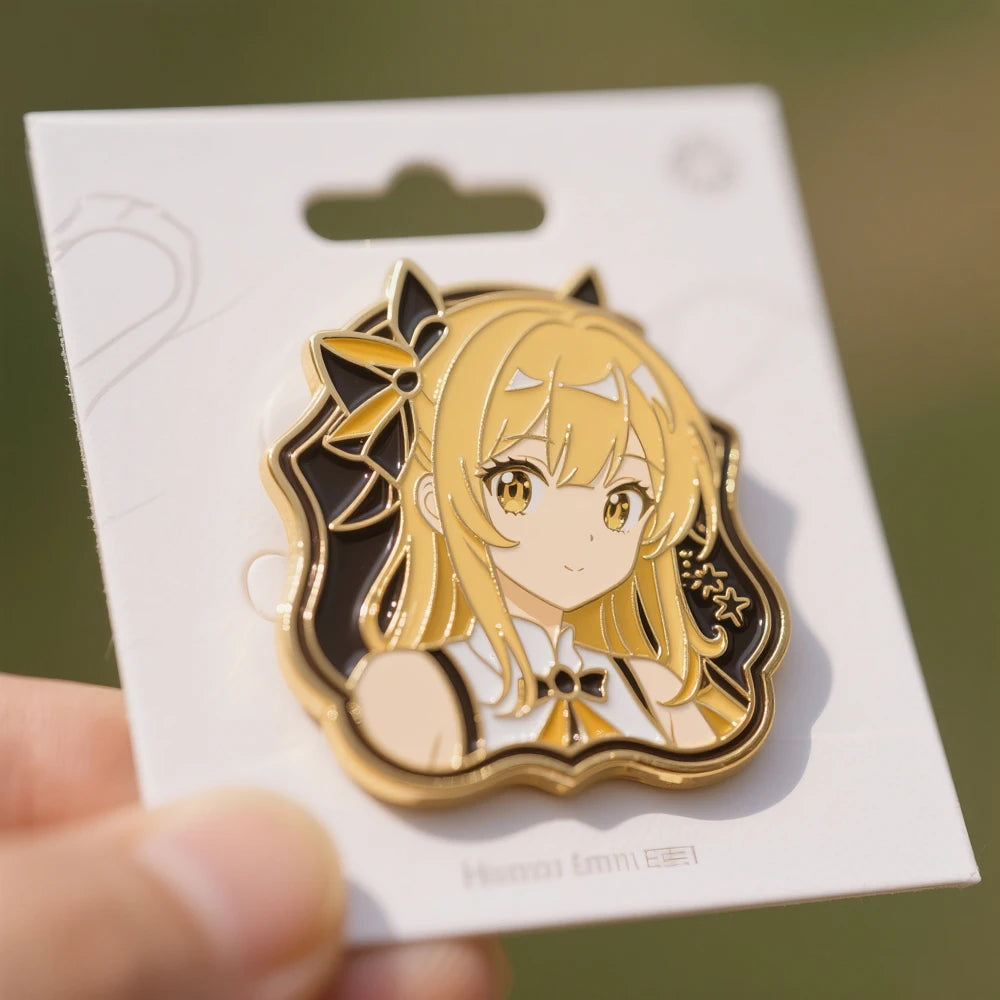 Trending Custom Cute Anime Design Gold Plating Enamel Pin Metal Badge Custom Lapel Pin Anime Pins With Print