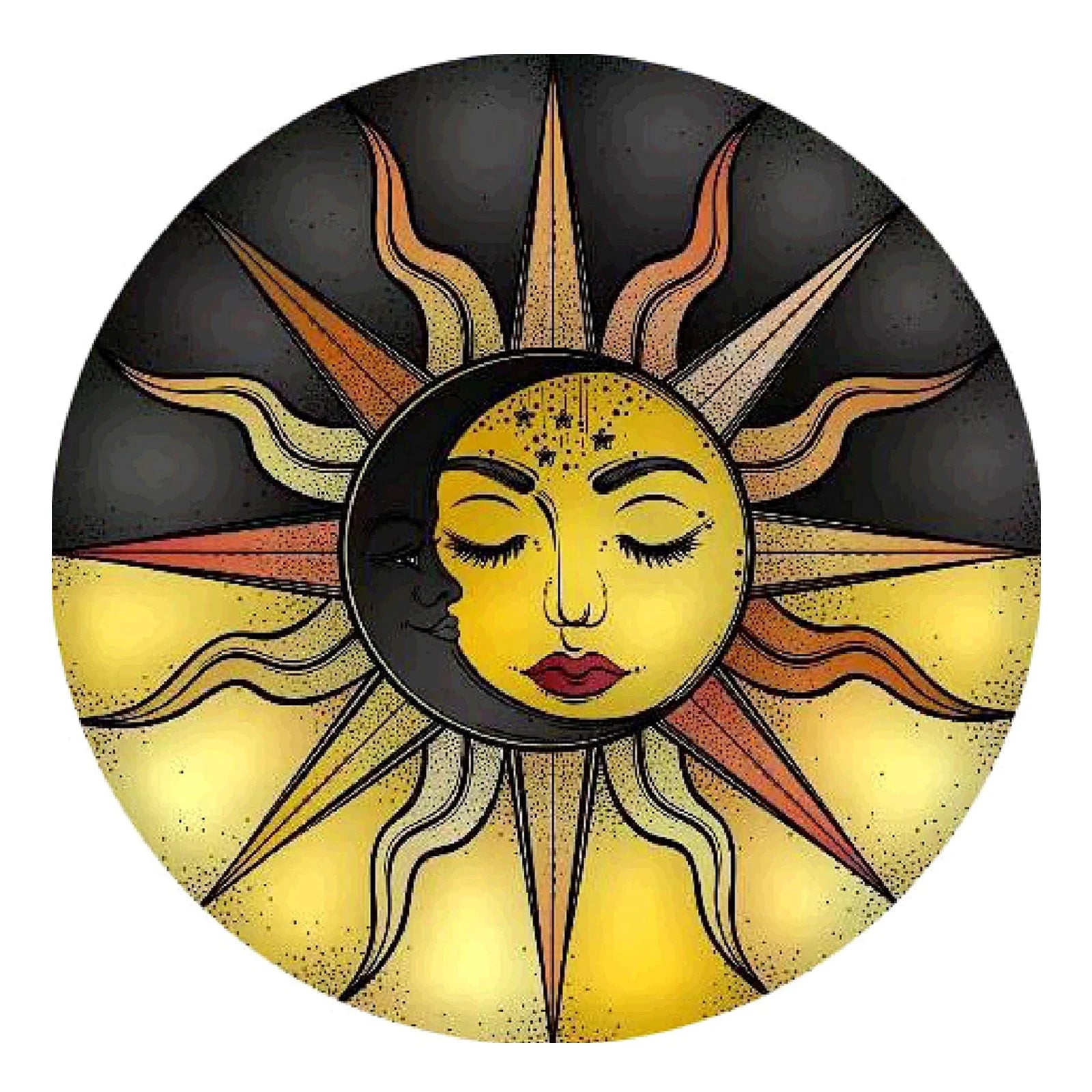 Our Factory Wholesale Cross-stitch Printing Pattern Manual Embroidery Sun and Moon God Diy Craft Cross-stitch Cotton Thread