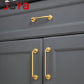 JAYA Modern Furniture  Door Handle Solid Pure Brass Wardrobe Drawer Pulls Handle Knobs