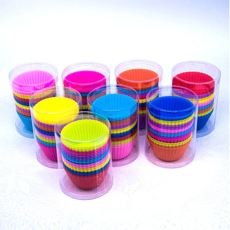 Reusable Homemade Silicone Muffin Cup Cupcake Liners