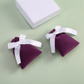 CSMD Chinese Manufacturers Wholesale Cheap Price 7x9cm Purple Drawstring Bracelet Velvet Pouch for Jewelry Accessories