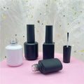 5ml 10ml 15ml Different Shape Uv White Matt Black Glass Nail Polish Cosmetic Bottles with Brush