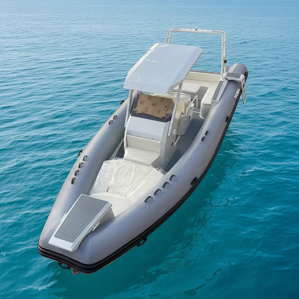 China Factory 28ft Rhib860 Rigid Aluminum RIB Inflatable Boat for Family
