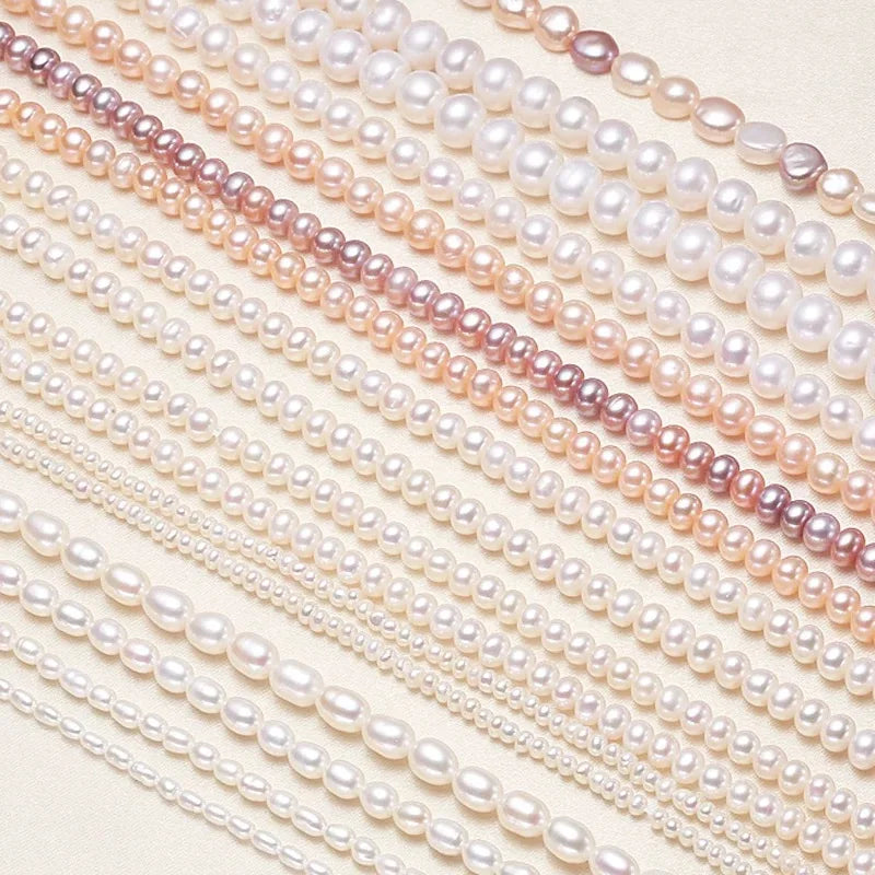 Real Natural Fresh Water Pearls Strand Low Price Wholesale Fengzuan Jewelry for Eyeglasses Decoration Loose Pearls