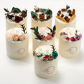 AIKUN Luxury Preserved Flower Decoration Flower Scented Bougie Soy Wax Candles Smoke Free With Base and Gift Box Exquisite Gifts
