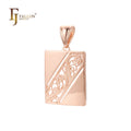 FJ Fallon Fashion Jewelry Pendant Plated in Rose Gold Brass Based