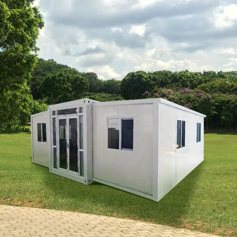 Prefab Modern Living Expandable Sandwich Panel Container House Foldable Flat Pack 20ft Modula Container House with Bathroom