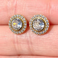 Trending Earrings 2023 New Arrivals Wholesale Jewellery 925 Silver Round Shape White Gold Turkish Earrings
