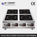In-Smart 220V Multi-Burner Electric Induction Cooker 3500W Stainless Steel Commercial Kitchen Equipment Frequency Conversion