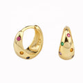 Wholesale Trendy Gold Plating 925 Sterling Silver Hoop Earring Fine Jewelry