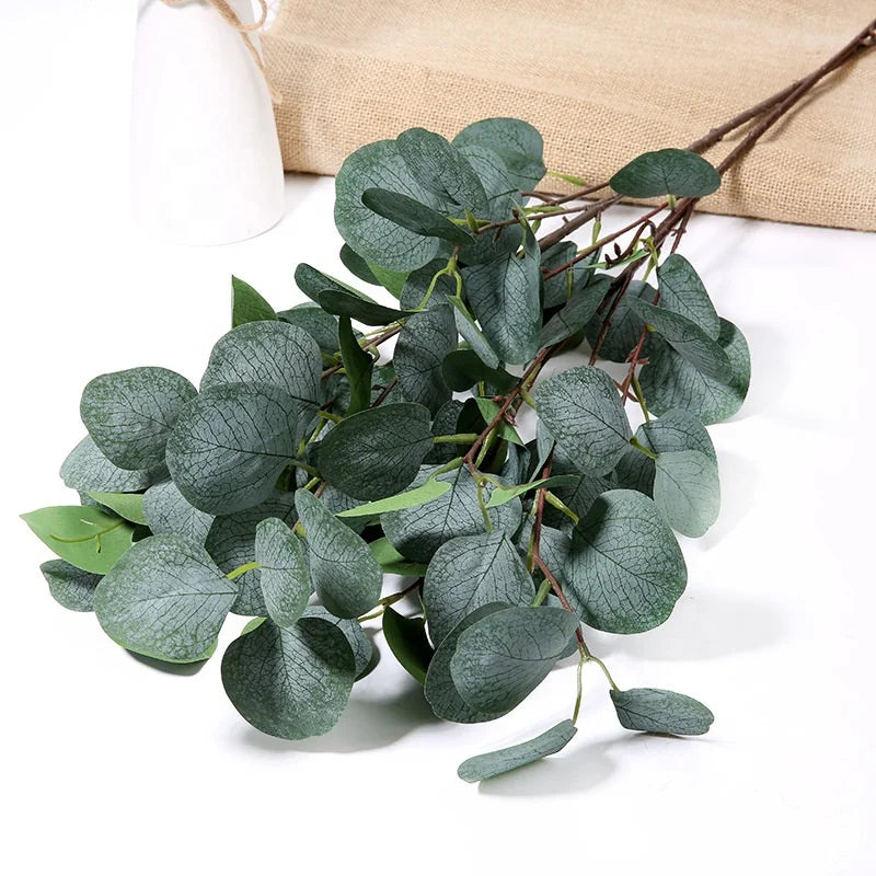 YOPIN 066 Wedding Decorations Artificial Flowers Eucalyptus Leaves Greenery Eucalyptus Stems