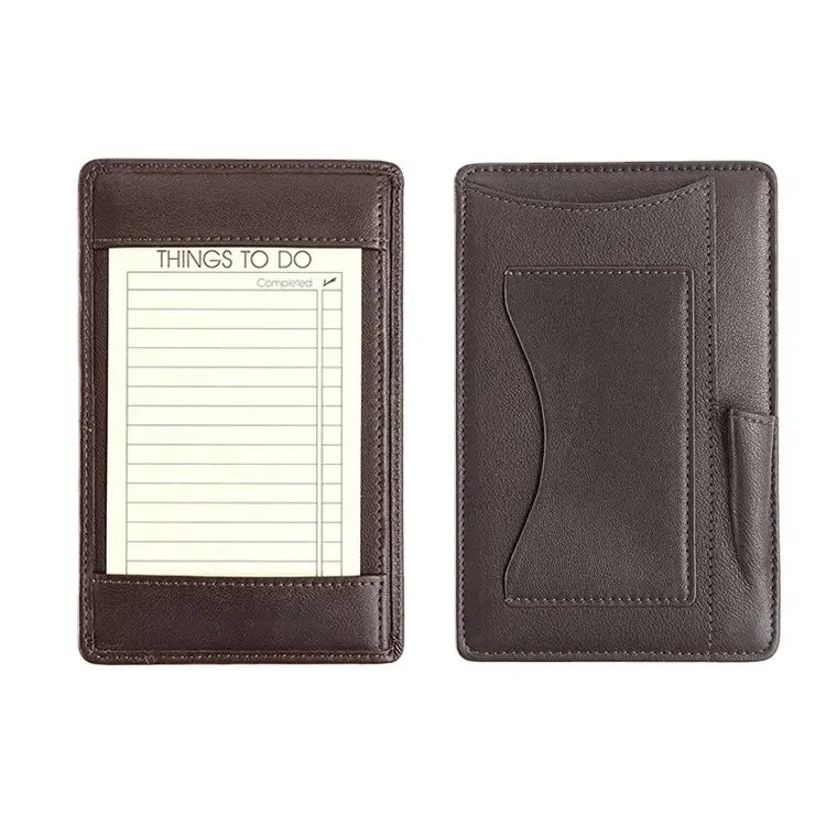Fashion Custom Logo Design Genuine Leather Notebook Cover Memorandum Protective Sleeves Book Cover Pen Holder Office School Use