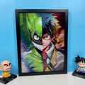 My Hero Academia 3D Anime Posters Wall Decor 3D Triple Transition Flip Poster Living Room Decor 3D Wallpaper