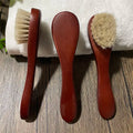 Wholesale Stock Wooden Face Cleaning Brush Natural Soft Horse Bristle Facial Brush Exfoliating Face Brush Cleanser